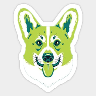 Green Doggo Sticker